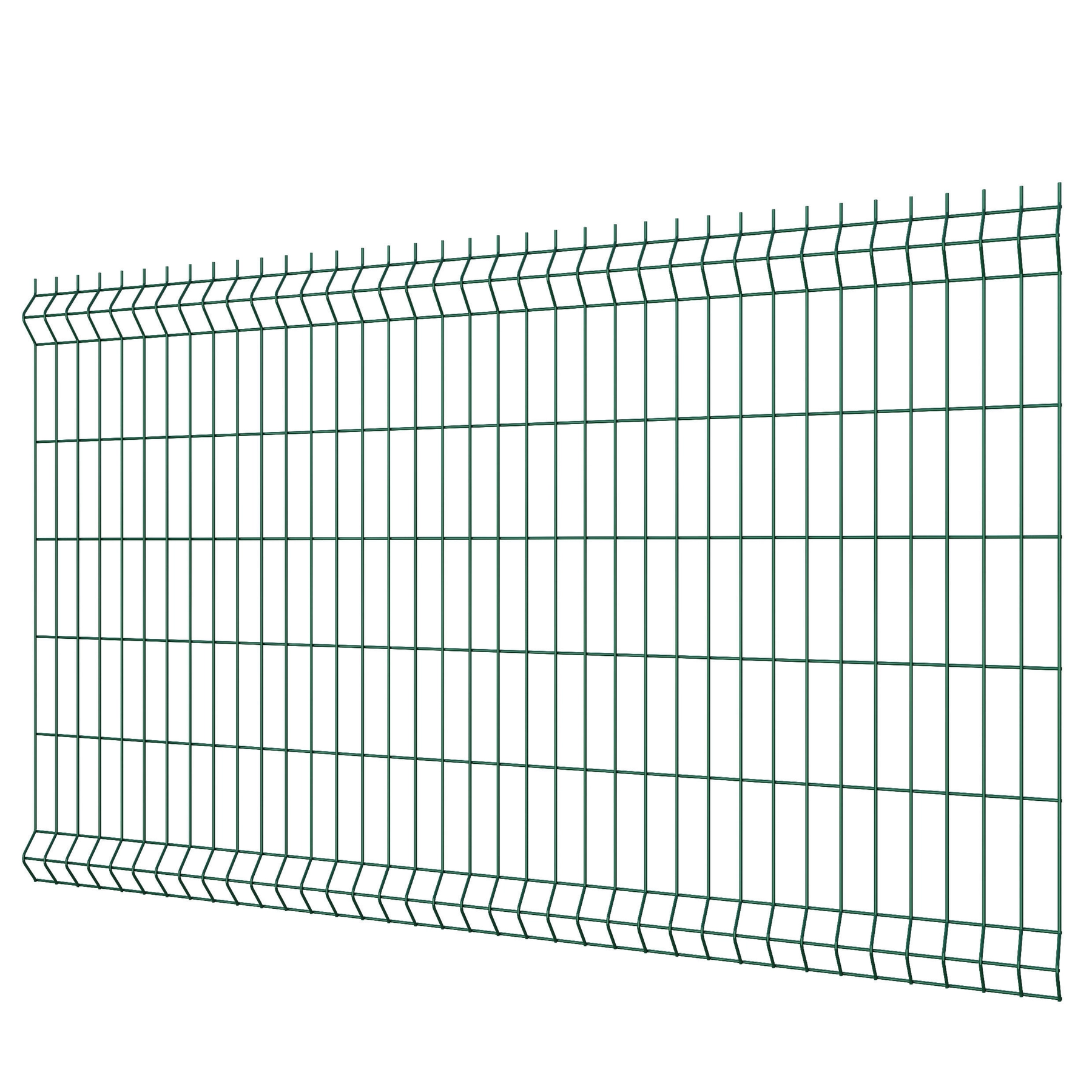 Valla_Hercules Panel electrosoldado Hércules en acero galvanizado plastificado verde 2 x 2,5 m - Imagen 1