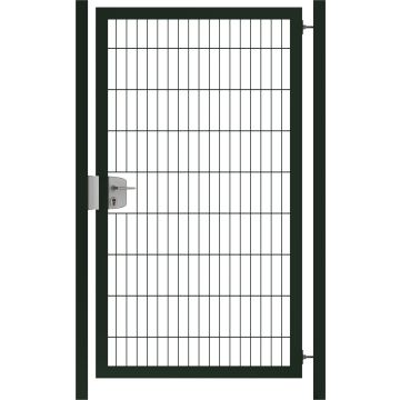 Puerta peatonal panel electrosoldado para jardin verde 1m